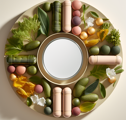 urikru_top_quality_vitamine_pills_on_a_circular_glass_surface_i_3f672b4c-f9f5-4bed-968d-c1